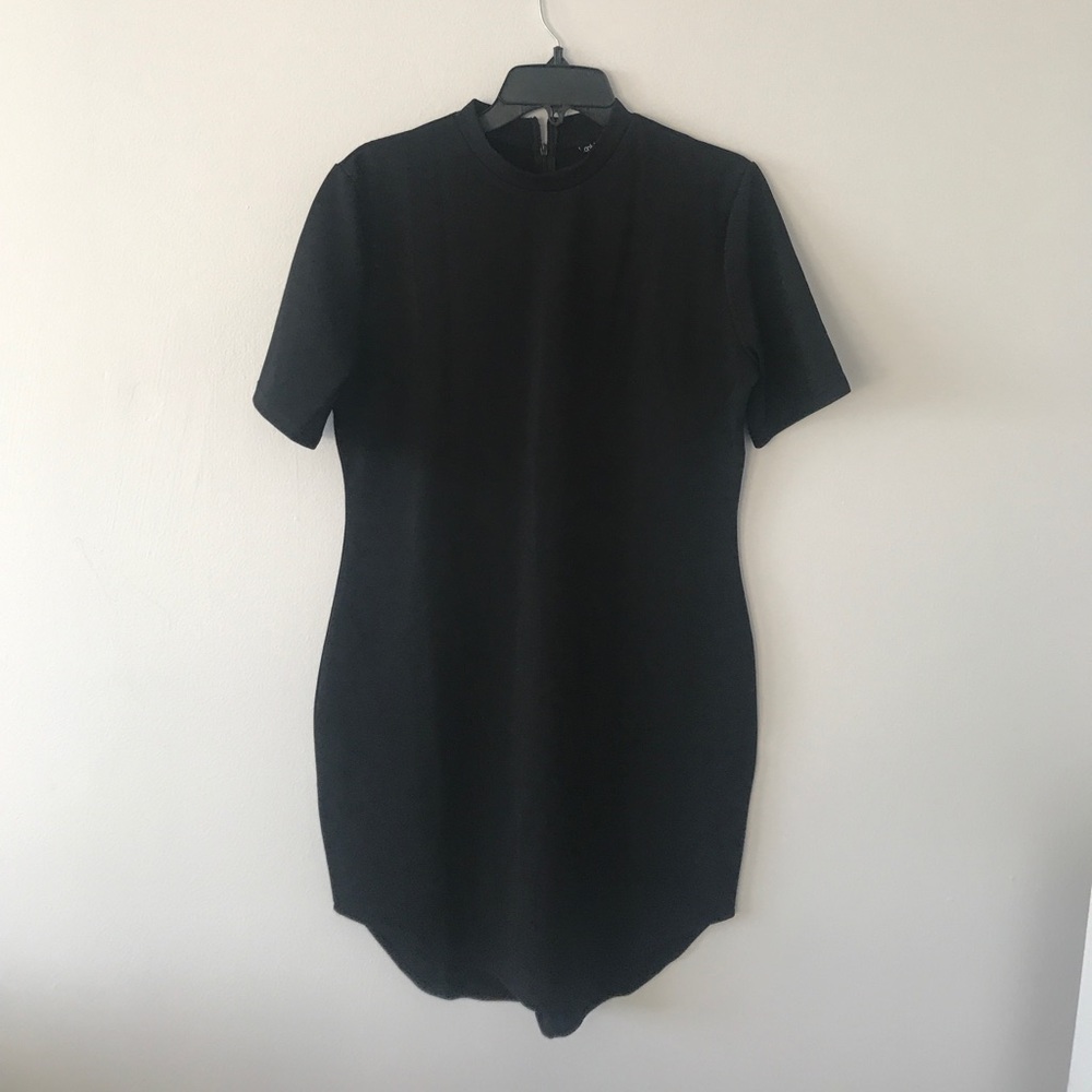 Black Mock Neck Dress NWT